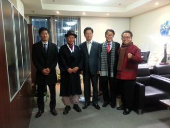 영주시 문수면 무섬마을분들이 사무실을 방문하다
